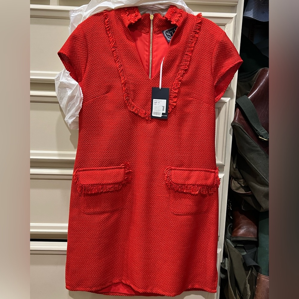 Sail to Sable red tweed dress, size 4